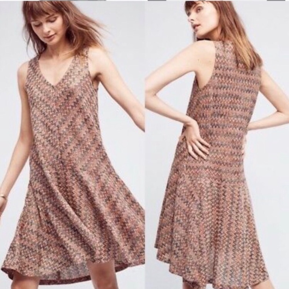 Anthropologie Maeve Westwater chevron knit dress.